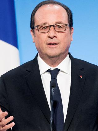 French President Francois Hollande condemned the attack in Syria. Picture: AFP/Etienne Laurent