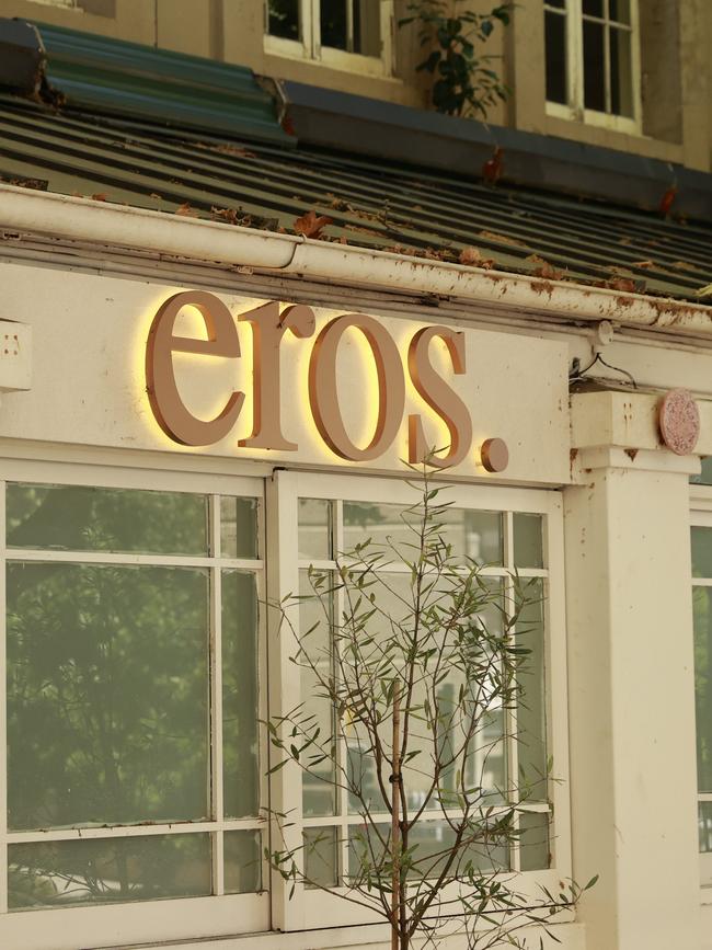 Eros bar and restaurant in Potts Point recently closed.