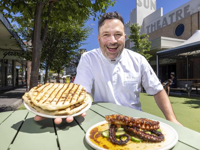 Tzaki owner and chef Alex Xinis is finally opening his first Greek restaurant in Yarraville Picture: Wayne Taylor