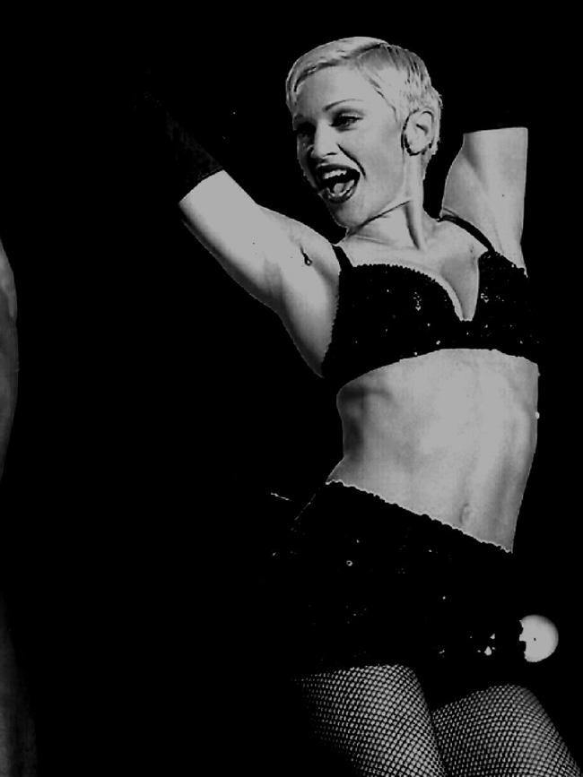 Madonna during her 1993 'Girlie Show' world tour.