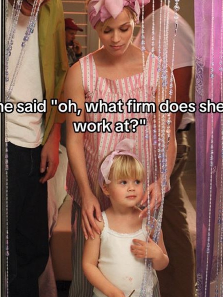 She managed to name drop her mum and her mum’s most famous movie. Picture: TikTok/AvaPhillipee