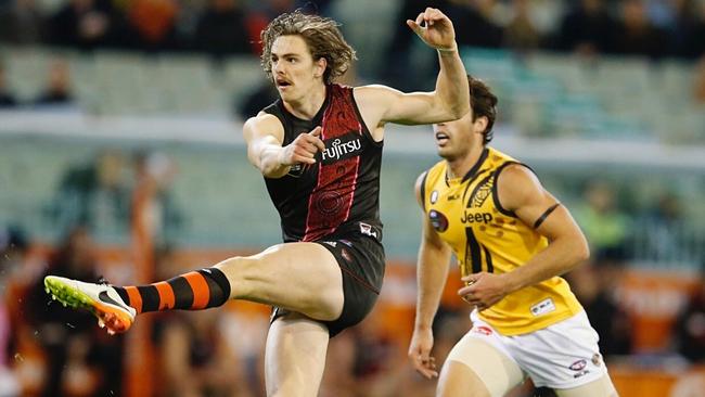 Joe Daniher in action during the Dreamtime at the ‘G clash. Picture: Michael Klein