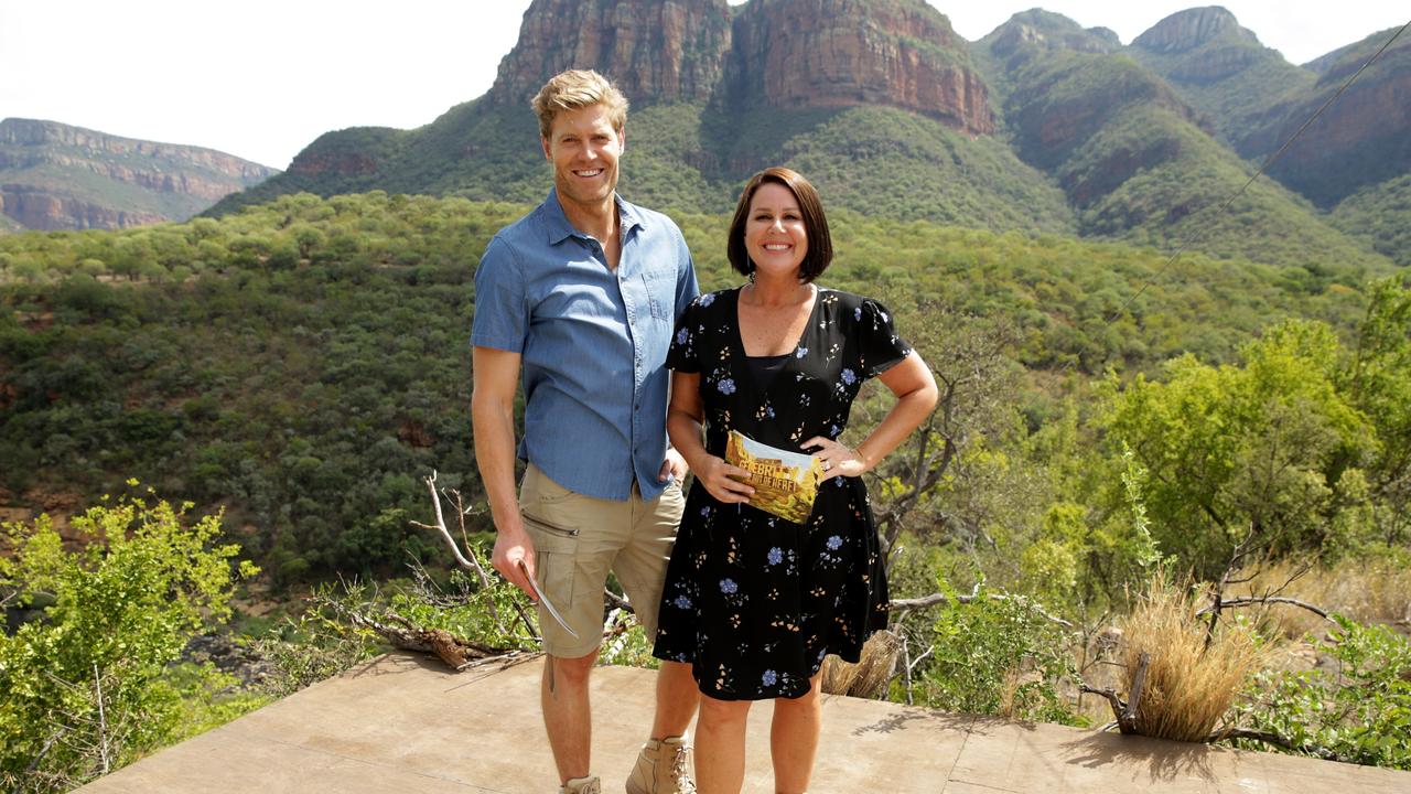 Chris Brown and Julia Morris, back in the jungle. Picture: Paul Ewart