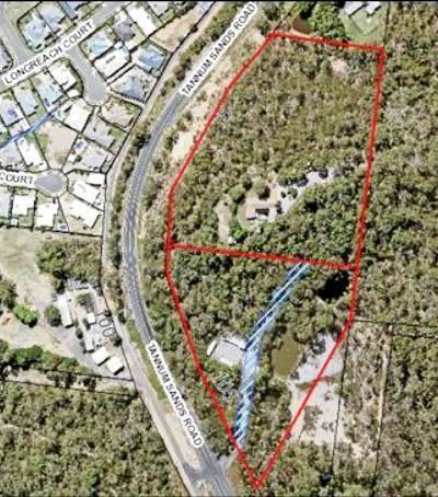 Aerial view of the proposed site for a retirement village at Tannum Sands Rd. Picture: Contributed