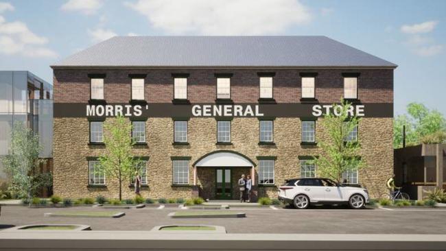 Artists' impression for a major redevelopment of the Morris General Store in Swansea. DKO Architecture.