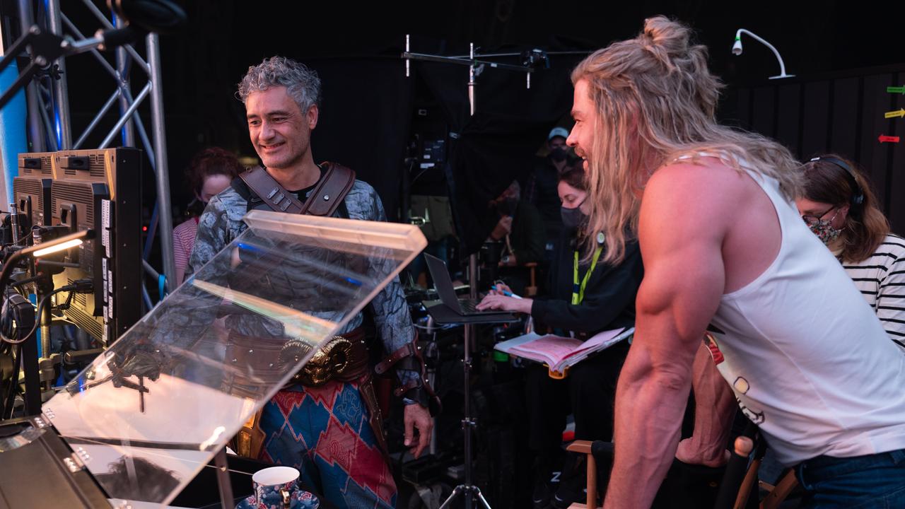 Taika Waititi on set of Thor: Love and Thunder, which was filmed in Sydney. Picture: Jasin Boland/Marvel