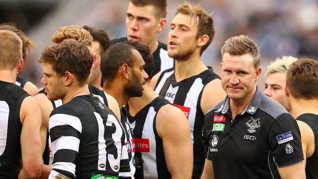 Nathan Buckley’s future has been a subject of speculation all year. Picture: Getty Images