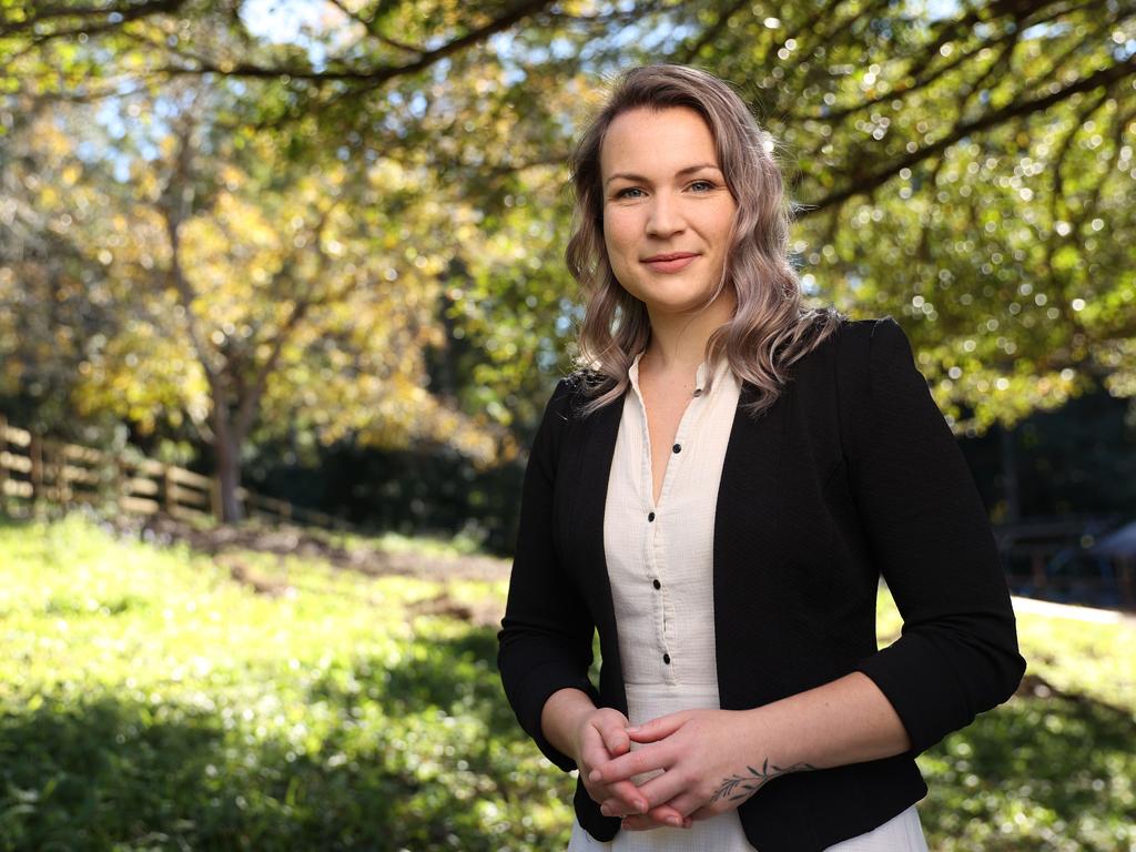 Serena Riley battled eating disorders for years and is now working as a nurse at Australia's first eating disorders clinic, Wandi Nerida. Picture: Lachie Millard