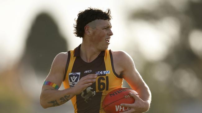 Max Hall in action for Box Hill. Picture: Darrian Traynor/AFL Photos