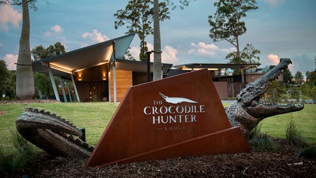 The best hotel I’ve ever stayed in would have to be The Crocodile Hunter Lodge at Australia Zoo. Picture: Supplied.