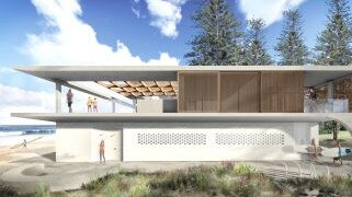 An artist's impression of proposed refurbishments at Newport Surf Life Saving Club, contained in the DA revision documents. Picture: Adriano Pupilli Architects