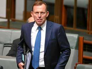 Former prime minister Tony Abbott during Question Time in the House of Representatives at Parliament House in Canberra. (AAP Image/Mick Tsikas). Picture: MICK TSIKAS-AAP