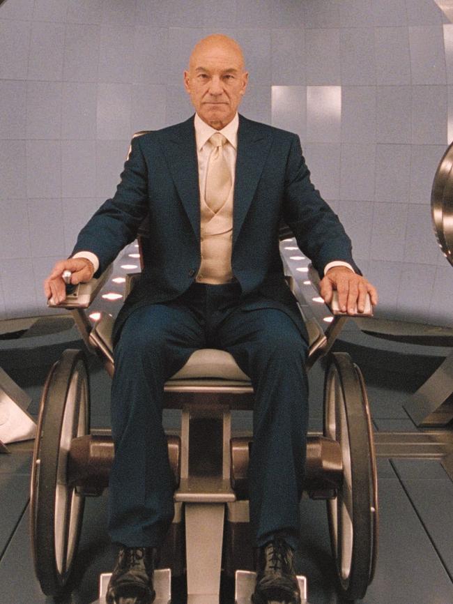 Sir Patrick Stewart as the revered and powerful Professor X in X-Men 2. Picture: Twentieth Century Fox