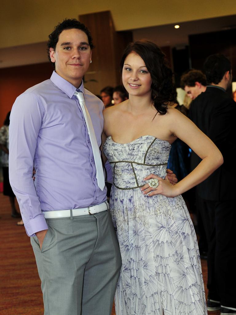 David Miles and Kirby Fitzpatrick at the 2010 St Philip’s College formal at the Alice Springs Convention Centre. Picture: NT NEWS