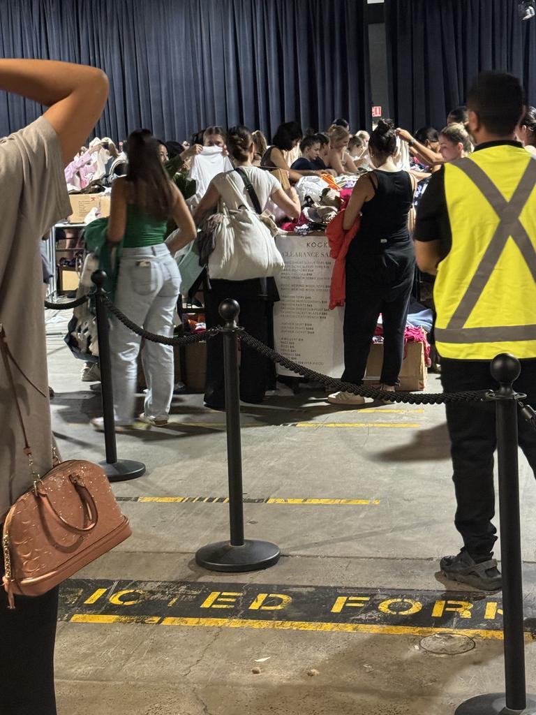 People were leaving with boxes full of stuff. Picture: News.com.au