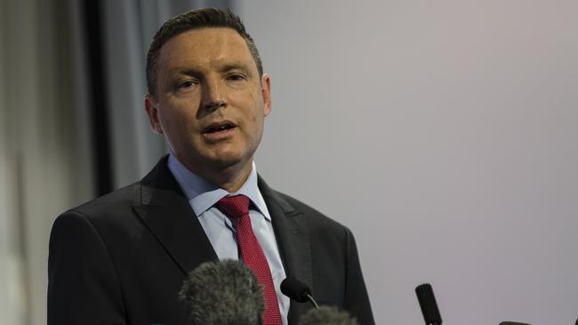 Coalition for Marriage spokesman Lyle Shelton speaks after the results of the same-sex marriage postal survey were revealed. Photo: Getty Images