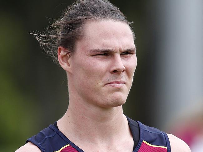 Eric Hipwood pictured at the start of the Brisbane Lions pre season training at Yeronga, Brisbane 29th of November 2021.  (Image/Josh Woning)