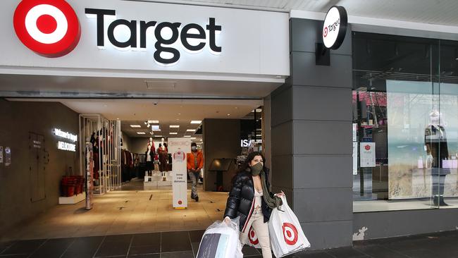 Target, Kmart and Catch all suffered from store closures in the first half, but Kmart and Target have shown strength for the start to 2023. Picture: NCA NewsWire / Ian Currie