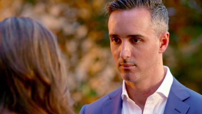 MAFS’ Anthony chooses to stay with wife Nadia at their vow renewal.