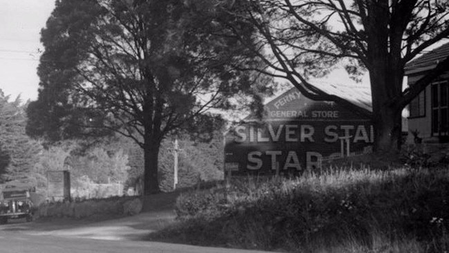 The side of the Ferny Creek General Store in 1950. Picture: Facebook/Lost Dandenongs