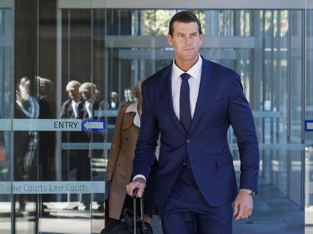 Mr Roberts-Smith leaves the court on Wednesday after a 12-month trial. Picture: NCA NewsWire / David Swift