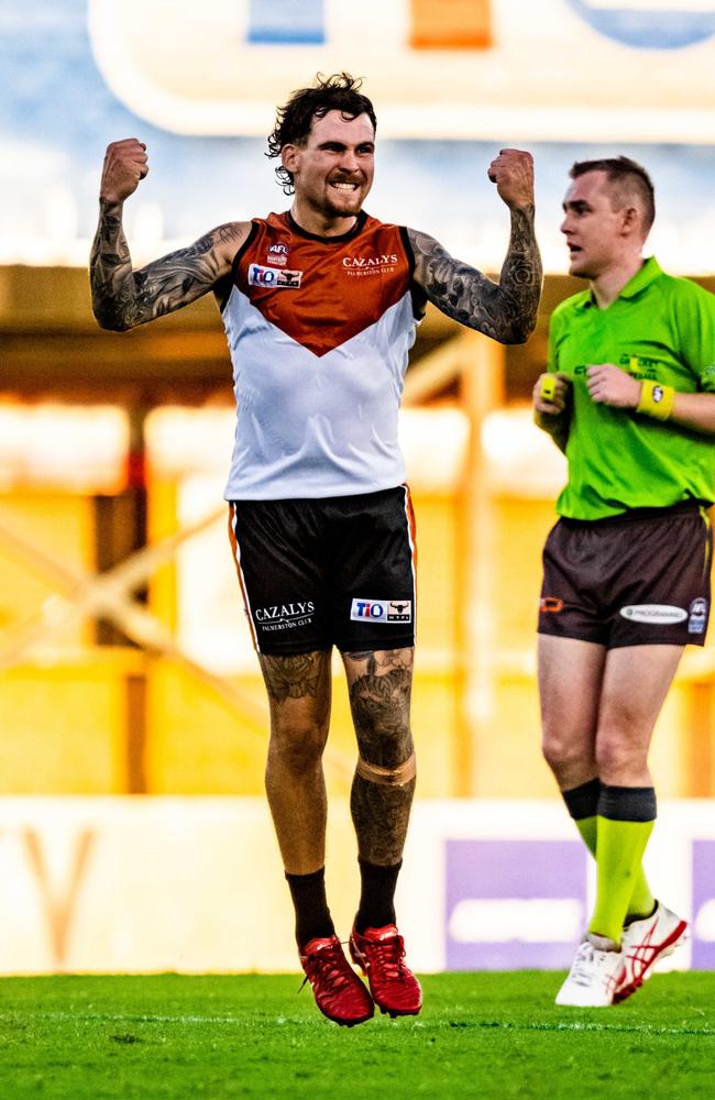 Jayden Magro was named the best on ground in the 2023 NTFL rep match against South Fremantle. Picture: Patch Clapp / AFLNT Media