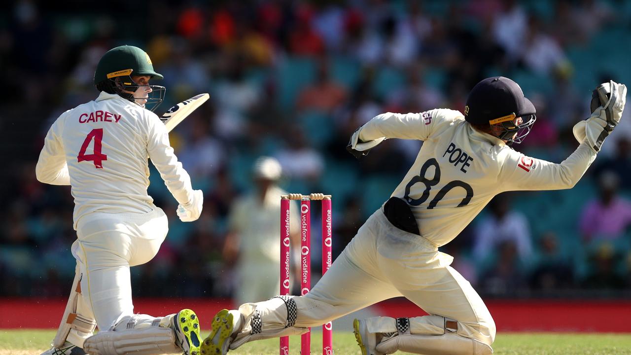 Alex Carey hasn’t made a huge impact with the bat either. Picture: Getty Images