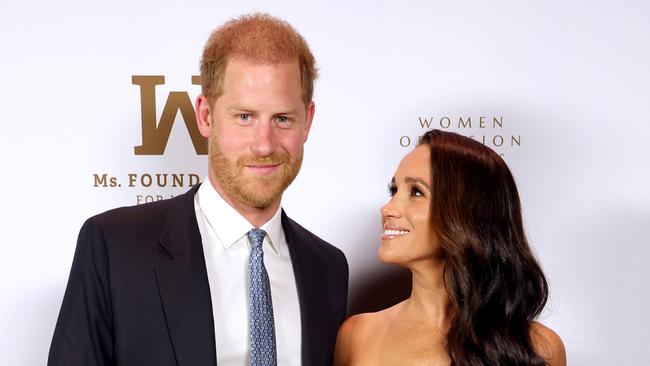 NEW YORK, NEW YORK - MAY 16: Prince Harry, Duke of Sussex and Meghan, The Duchess of Sussex attend the Ms. Foundation Women of Vision Awards: Celebrating Generations of Progress & Power at Ziegfeld Ballroom on May 16, 2023 in New York City. (Photo by Kevin Mazur/Getty Images Ms. Foundation for Women)