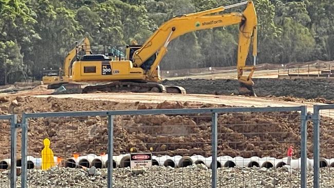 Construction of the housing estate has started despite no permit for a sewage treatment plant.