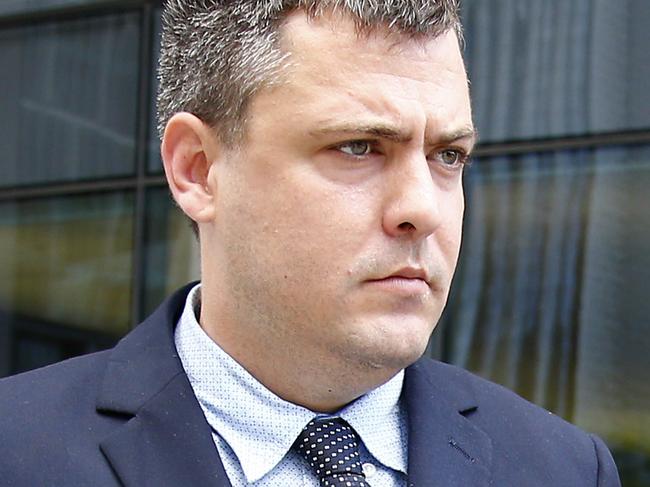 BRISBANE, AUSTRALIA - NewsWire Photos February 26, 2021: Matt James Nolan leaves the Supreme Court in Brisbane where he was due to be sentenced for attempting to set a woman on fire as she slept in July 2017. Picture: NCA NewsWire/Tertius Pickard