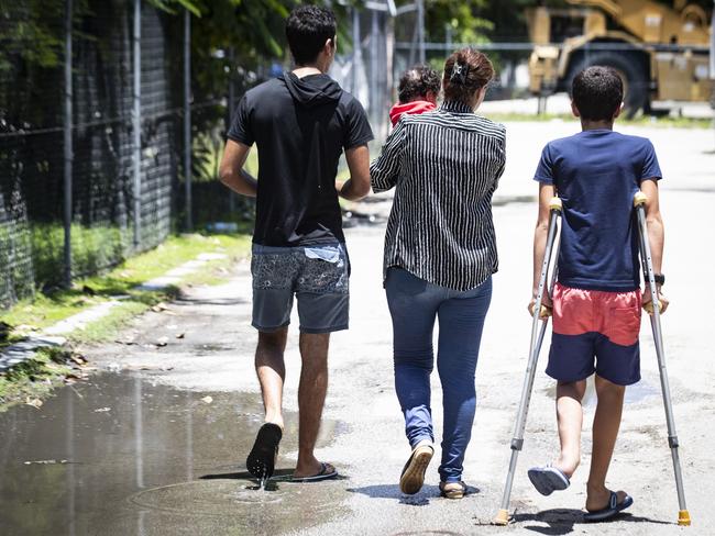 Refugees on Nauru. Picture: AP