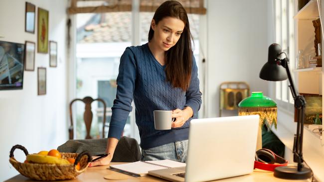 In an office you feel compelled to keep your desk at least minimally clean — no used cereal bowls or constellations of coffee rings. But when you work from home there’s no such social contract to uphold