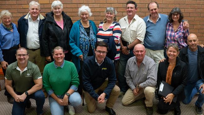 Kilkivan Action Group met with Llew O'Brien and David Littleproud about the Qld Hydro Borumba Dam pumped hydro project and the Powerlink associated transmission lines on Monday, July 3, 2023. Picture: Christine Schindler