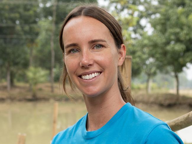 NETWORK SPECIAL.  MUST TALK WITH NETWORK PIC DESK JEFF DARMANIN OR KRISTI MILLER BEFORE PUBLISHING.Olympian Emma McKeon, a UNICEF Australia ambassador, visits one the charity's SwimSafe programs in Sreepur, Gazipur Union, Gazipur, Bangladesh, where children are learning to swim in a bamboo structure in a muddy pond. More than 40 children die from drowning every day in Bangladesh.Australian gold medalist Emma McKeon joins UNICEF Bangladesh as a new ambassador, supporting efforts to improve the lives of children across the country. Picture: Jason Edwards