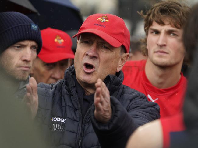 VAFA Premier Men's Grand Final - St Kevin's Old Brighton played at Trevor Barker Oval. Old Brighton coach.  Picture: Valeriu Campan