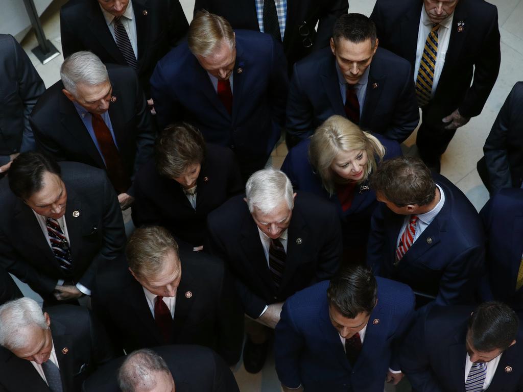 Republicans speak to the press. (AP Photo/Patrick Semansky)