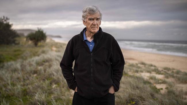 Playwright David Williamson near his home on the Sunshine Coast on Thursday. Picture: Glenn Hunt