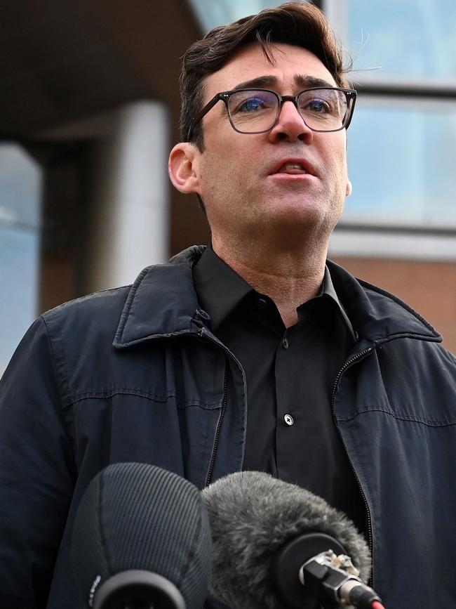 The Mayor of Great Manchester, Andy Burnham. Picture: AFP