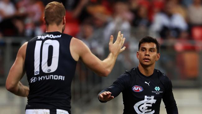 Motlop’s goal changed the game in the final quarter. (Photo by Mark Kolbe/Getty Images)