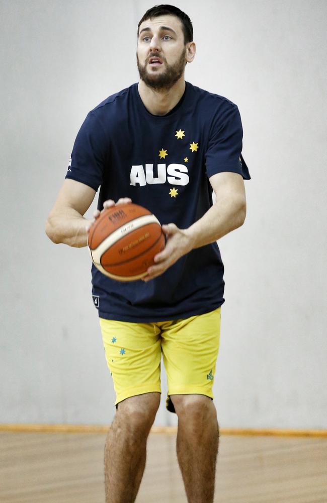 Boomers assistant Trevor Gleeson is confident star centre Andrew Bogut (pictured) will overcome his knee injury in time to take part at the Rio Olympics. Picture: Michael Klein