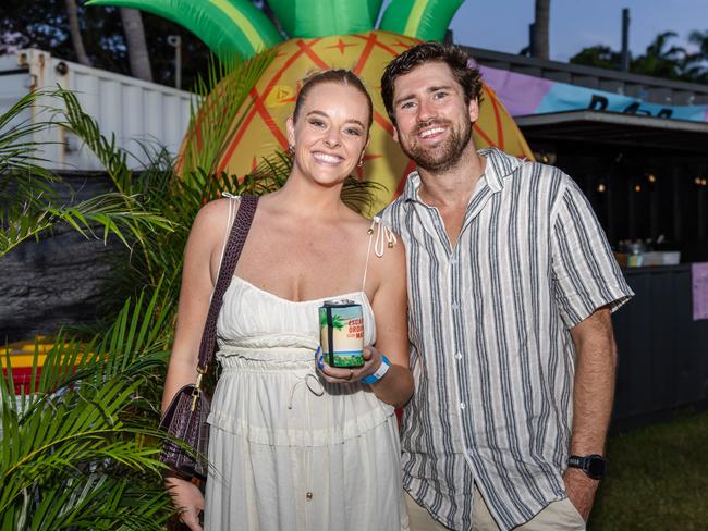 Alex Duff and Matt Wylie at the 2025 Hospitality NT Aristocrat Technologies Awards for Excellence, Darwin Ski Club. Picture: Pema Tamang Pakhrin