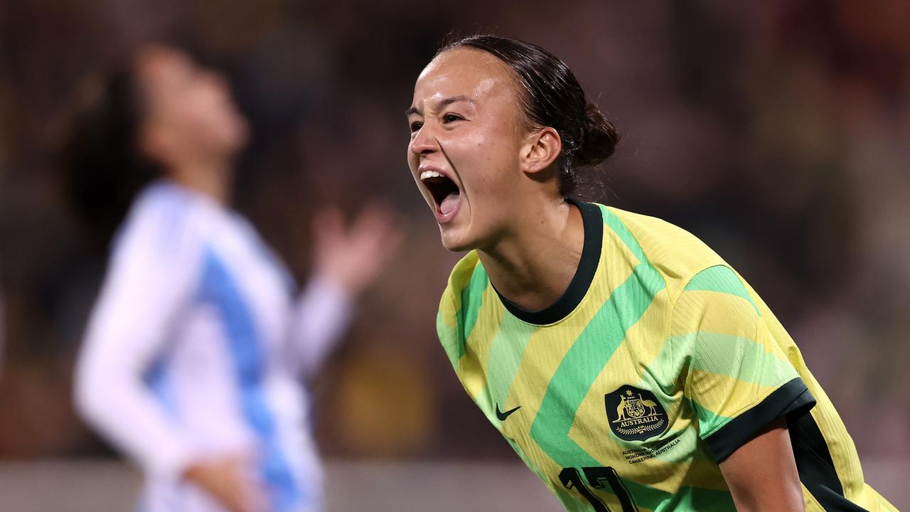 Sayer bags brace as Matildas end Sermanni’s tenure in style
