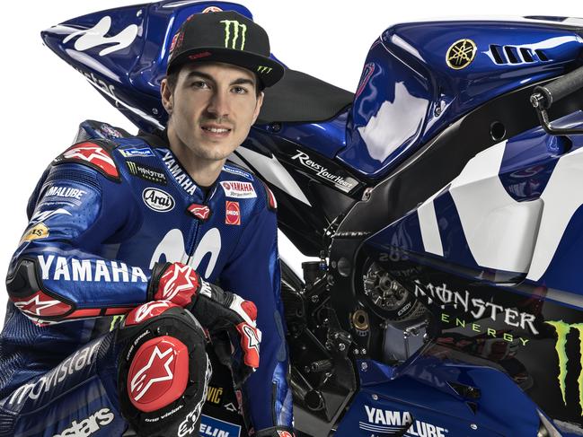 Maverick Vinales signs to Yamaha until the end of 2020. Pic: Yamaha