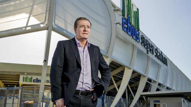 Titans CEO Graham Annesley out the front of CBUS Super Stadium in Robina. Picture: Jerad Williams