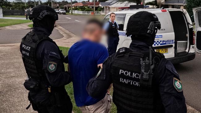 Blackett man Sione Maile, 27, is an alleged member of St Marys postcode gang Section 60. He has been hit with a fresh charge of supplying a prohibited firearm. Picture: NSW Police