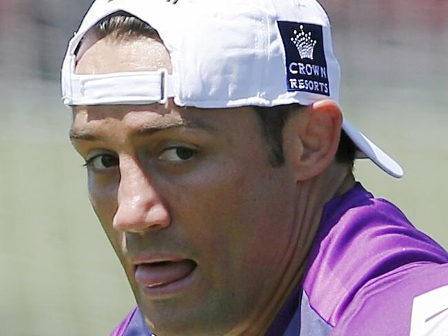 Melbourne Storm training at Goschs Paddock. Cooper Cronk. Pic: Michael Klein