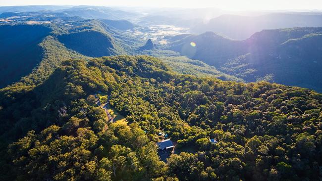 Binna Burra from the air.