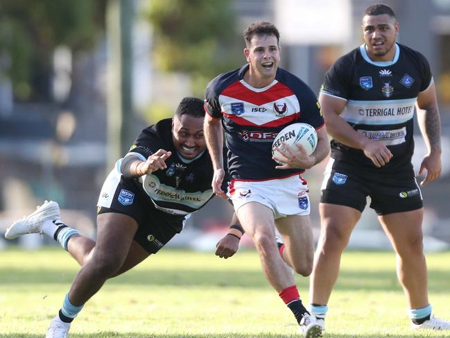 Toby Elliot Rugby League Central Coast First Grade round one. Erina Eagles vs Terrigal Sharks at Erina Oval, 13 April 2024.pic Sue Graham