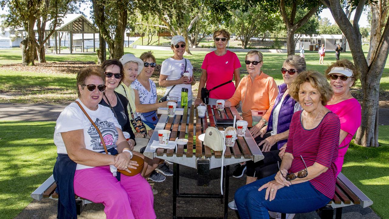 <p>Faces of the Gold Coast at Paradise Point. Sisters in Paradise walking group. Picture: Jerad Williams</p>