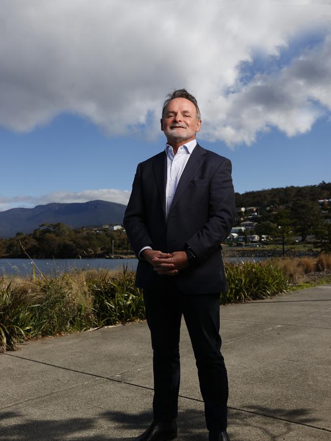 Independent member for Franklin David O'Byrne after coming to an agreement with Premier Jeremy Rockliff to assist in forming government. Picture: Nikki Davis-Jones